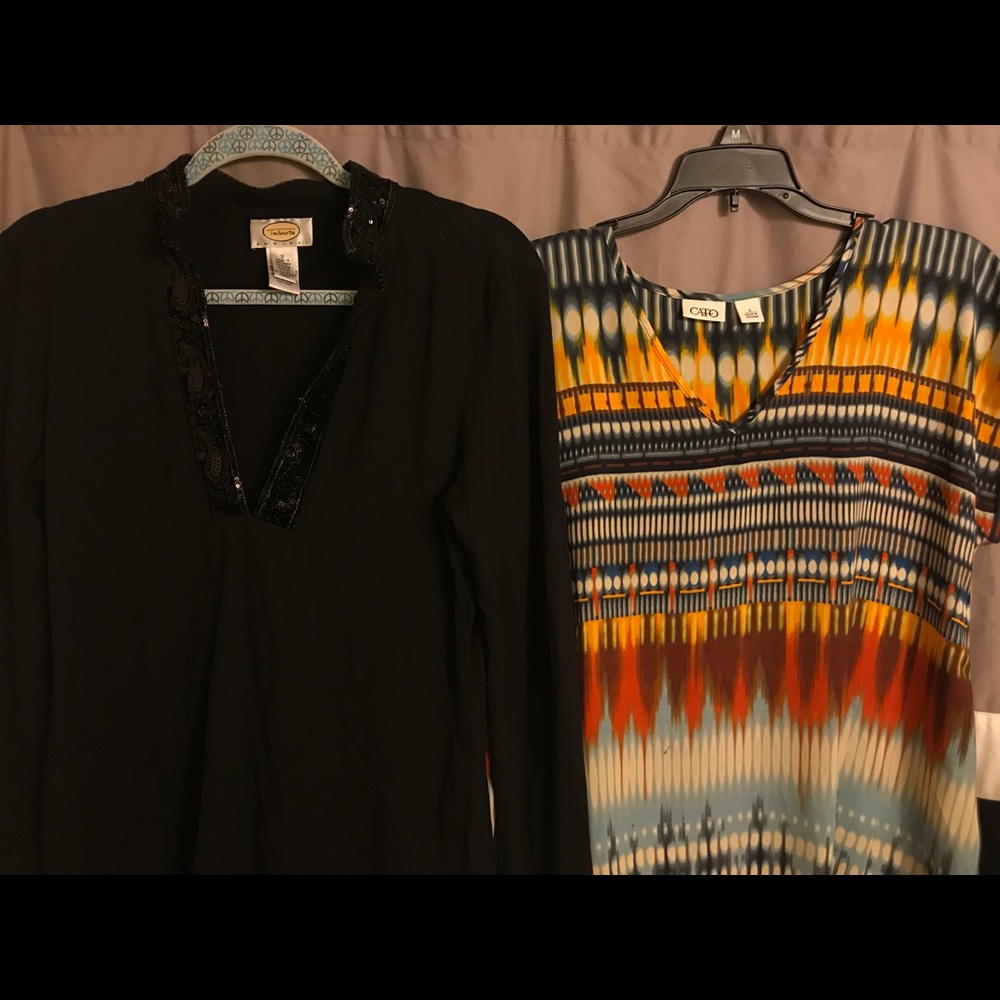 Two women’s small Tops Cato Talbots